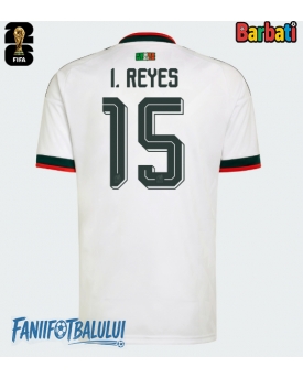 Mexic Israel Reyes #15 Tricou Fotbal Replică Mondial 2026 Barbati Deplasare
